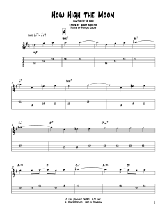 How High The Moon von Morgan Lewis (Download) 