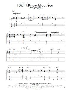 I Didn't Know About You von Duke Ellington (Download) 