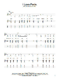 I Love Paris von Cole Porter (Download) 
