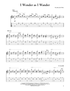 I Wonder As I Wander von John Jacob Niles (Download) 