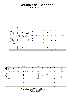 I Wonder As I Wander von John Jacob Niles (Download) 