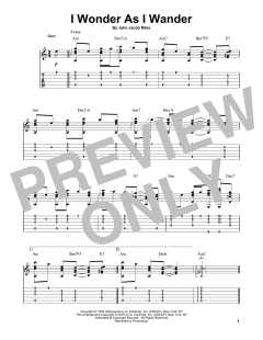 I Wonder As I Wander von John Jacob Niles (Download) 