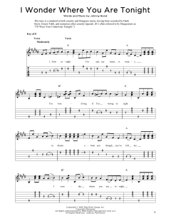 I Wonder Where You Are Tonight von Johnny Bond (Download) 