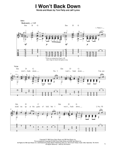 I Won't Back Down von Tom Petty (Download) 