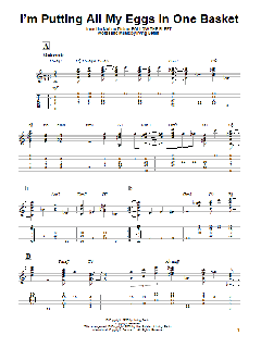 I'm Putting All My Eggs In One Basket von Irving Berlin (Download) 