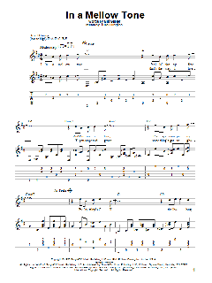 In A Mellow Tone von Duke Ellington (Download) 