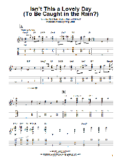 Isn't This A Lovely Day von Irving Berlin (Download) 