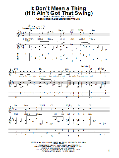 It Don't Mean A Thing von Duke Ellington (Download) 