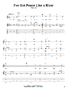 I've Got Peace Like A River von Traditional (Download) 