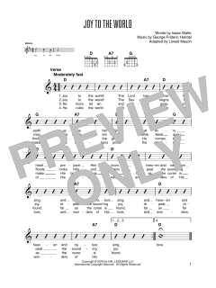 Joy To The World von Isaac Watts (Download) 