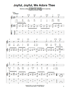 Joyful, Joyful, We Adore Thee von Ludwig van Beethoven (Download) 
