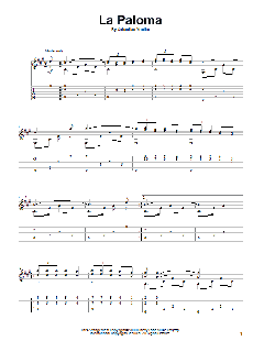 La Paloma Blanca von Sebastian de Yradier (Download) 