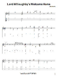 Lord Willoughby's Welcome Home von John Dowland (Download) 