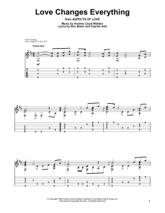 Love Changes Everything von Don Black (Download) 