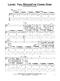 Lover, You Should've Come Over von Jeff Buckley (Download) 