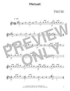 Menuet von Robert de Visée (Download) 