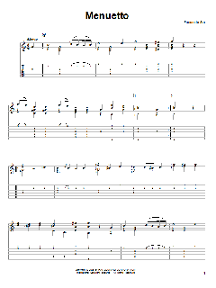 Menuetto von Fernando Sor (Download) 