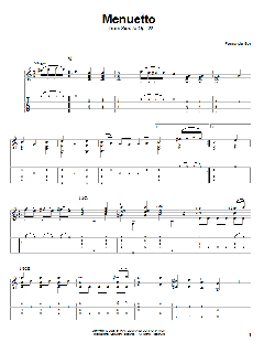 Menuetto von Fernando Sor (Download) 