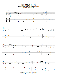 Minuet In G von Johann Sebastian Bach (Download) 