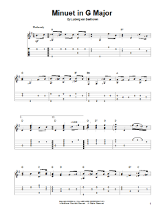Minuet In G Major von Ludwig van Beethoven (Download) 