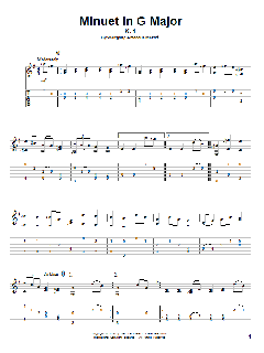 Minuet In G Major, K. 1 von Wolfgang Amadeus Mozart (Download) 