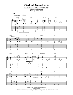 Out Of Nowhere von Johnny Green (Download) 