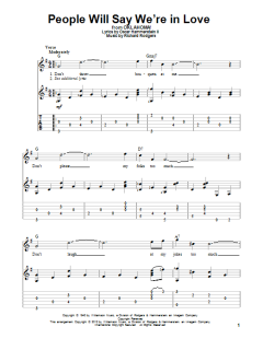 People Will Say We're In Love von Richard Rodgers (Download) 