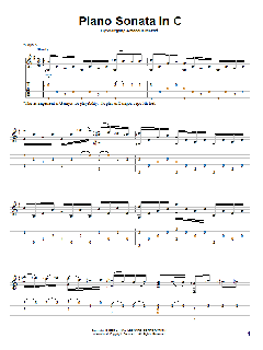 Piano Sonata In C von Wolfgang Amadeus Mozart (Download) 