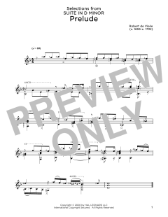 Prelude von Robert de Visée (Download) 