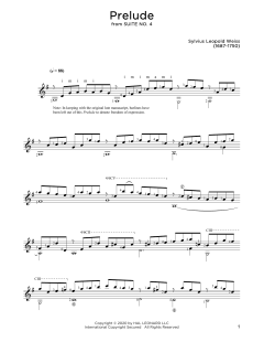 Prelude von Silvius Leopold Weiss (Download) 