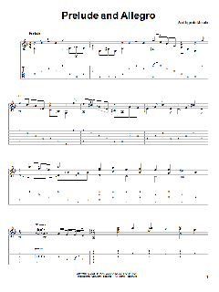 Prelude And Allegro von Santiago de Murcia (Download) 