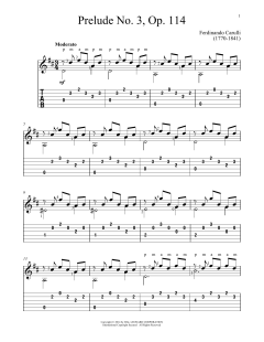 Prelude No. 3, Op. 114 von Ferdinando Carulli (Download) 