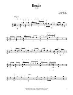 Rondo, Op. 22 von Fernando Sor (Download) 