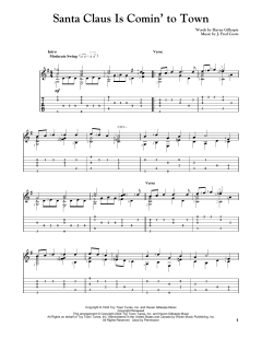 Santa Claus Is Comin' To Town von Fred Coots (Download) 