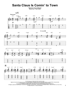 Santa Claus Is Comin' To Town von Fred Coots (Download) 