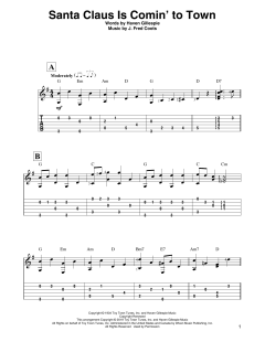 Santa Claus Is Comin' To Town von Fred Coots (Download) 