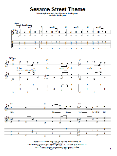 Sesame Street Theme von Joe Raposo (Download) 