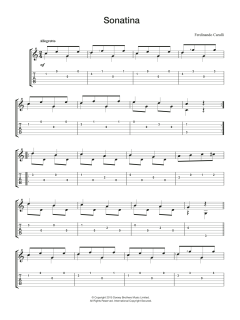 Sonatina von Ferdinando Carulli (Download) 