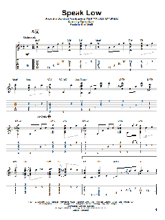 Speak Low von Kurt Weill (Download) 