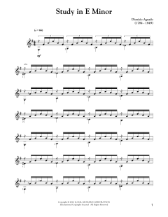 Study In E Minor von Dionysio Aguado (Download) 