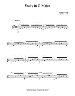 Study In G Major von Dionysio Aguado (Download) 