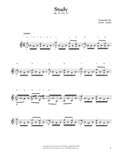 Study Op. 35, No. 13 von Fernando Sor (Download) 
