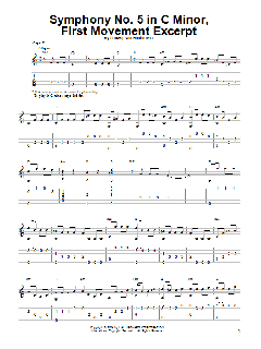 Symphony No. 5 In C Minor, First Movement Excerpt von Ludwig van Beethoven (Download) 