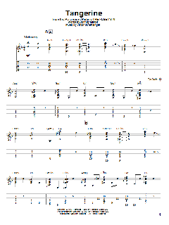 Tangerine von Johnny Mercer (Download) 