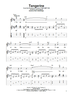 Tangerine von Johnny Mercer (Download) 