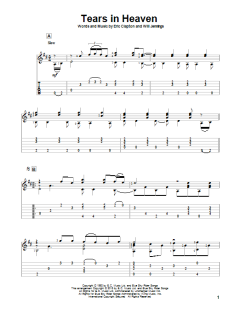 Tears In Heaven von Eric Clapton (Download) 