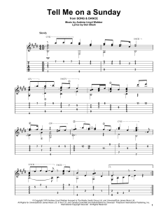 Tell Me On A Sunday von Don Black (Download) 