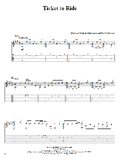 Ticket To Ride von The Beatles (Download) 