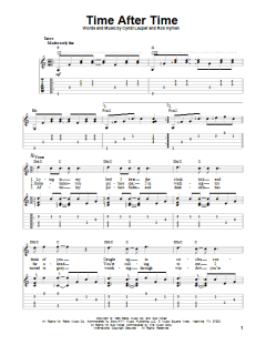 Time After Time von Cyndi Lauper (Download) 