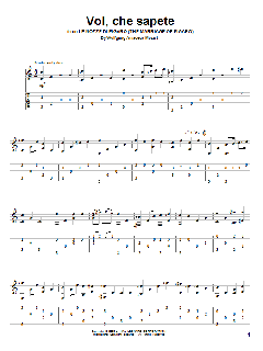 Voi, Che Sapete von Wolfgang Amadeus Mozart (Download) 